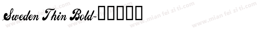 Sweden Thin Bold字体转换